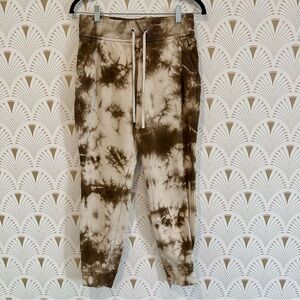 Lululemon Athletica Women’s Warm Down Brown Tie Dye Joggers, Size 6